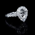 1.19ct Diamond 18k White Gold Halo Engagement Ring Setting