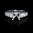 .88ct Diamond Platinum Channel Set Engagement Ring Setting