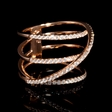 .76ct Diamond 18k Rose Gold Ring