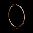 .91ct Diamond 18k Rose Gold Hoop Earrings