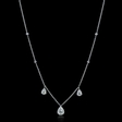 1.14ct Diamond 18k White Gold Necklace