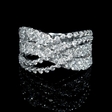 1.93ct Diamond 18k White Gold Wave Ring
