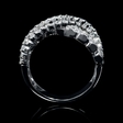 1.93ct Diamond 18k White Gold Wave Ring