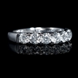1.11ct Diamond 18k White Gold Wedding Band Ring
