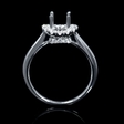 .36ct Diamond 18k White Gold Halo Engagement Ring Setting