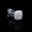 .61ct Diamond 18k White Gold Cluster Earrings