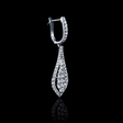 1.01ct Diamond 18k White Gold Dangle Earrings