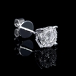 .44ct Diamond 18k White Gold Cluster Earrings