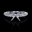 .92ct Diamond 18k White Gold Engagement Ring Setting
