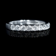 .57ct Diamond 18k White Gold Wedding Band Ring