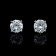 .90ct Diamond 14k White Gold Stud Earrings