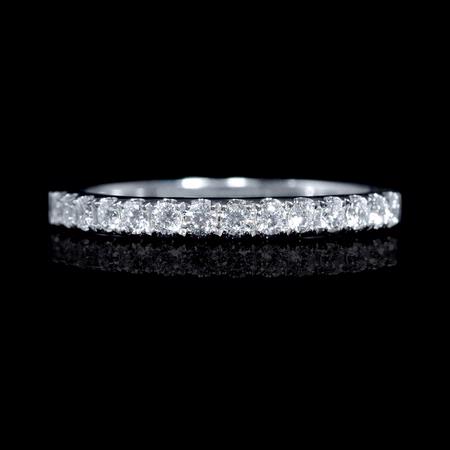 .45ct Diamond 18k White Gold Wedding Band Ring