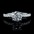 .69ct Diamond 18k White Gold Eternity Engagement Ring Setting