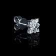 .78ct Diamond 18k White Gold Cluster Earrings