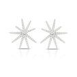 .94ct Doves Diamond 18k White Gold Cluster Earrings