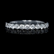 1.17ct Diamond 18k White Gold Eternity Wedding Band Ring
