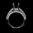 1.08ct Diamond 18k White Gold Engagement Ring Setting