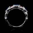 .46ct Diamond and Sapphire 18k White Gold Ring