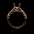 .38ct Diamond 18k Rose Gold Engagement Ring Setting