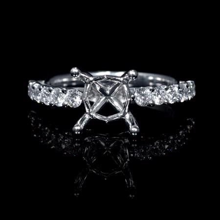 .52ct Diamond 18k White Gold Engagement Ring Setting