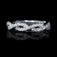 .52ct Diamond 18k White Gold Wedding Band Ring