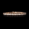 Diamond 18k Rose Gold Eternity Wedding Band Ring