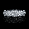 1.65ct Diamond 18k White Gold Wedding Band Ring