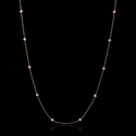 Diamond Chain 18k Rose Gold Necklace