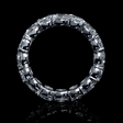 7.28ct Christopher Designs L'Amour Crisscut Collection Diamond Platinum Eternity Wedding Band Ring