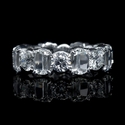 L'Amour  Crisscut Collection Diamond Platinum Eternity Wedding Band Ring