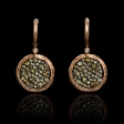 1.03ct Diamond 14k Rose Gold Dangle Earrings