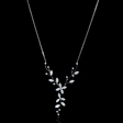 1.25ct Diamond 18k White Gold Flower Necklace