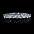 .81ct Diamond 18k White Gold Wedding Band Ring