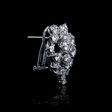 2.31ct Diamond 18k White Gold Cluster Earrings