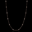 1.00ct Diamond Chain 14k Rose Gold Necklace