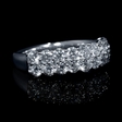 1.60ct Diamond 18k White Gold Wedding Band Ring