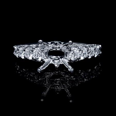 1.20ct Diamond Platinum  Engagement Ring Setting