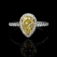 1.75ct GIA Certified Diamond Platinum and 18K Yellow Gold Engagement Ring