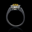 1.32ct GIA Certified Diamond Platinum and 18K Yellow Gold Engagement Ring