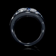 0.73ct Simon G Diamond Blue Sapphire 18k White Gold Ring