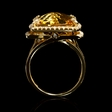 .84ct Diamond and Citrine 18k Yellow Gold Ring