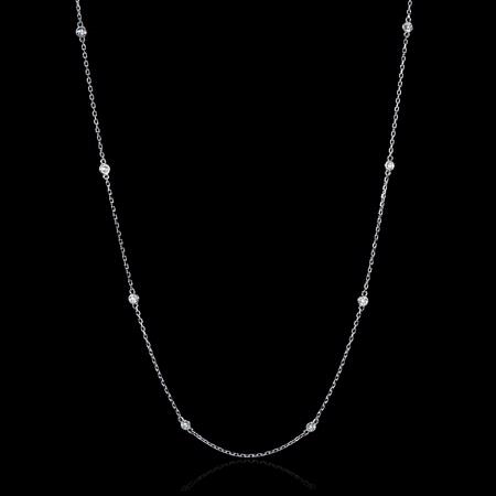 .33ct Diamond Chain 18k White Gold Necklace