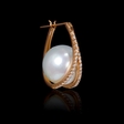 .31ct Diamond and South Sea Pearl 18k Rose Gold Earrings