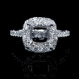 .89ct Diamond 18k White Gold Engagement Ring Setting