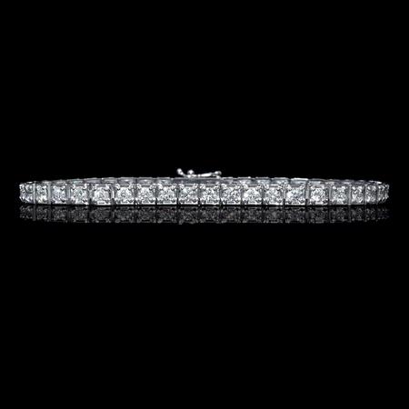 Diamond 18k White Gold Tennis Bracelet