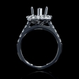 1.20ct Diamond Pear Shaped 18k White Gold Engagement Ring Setting