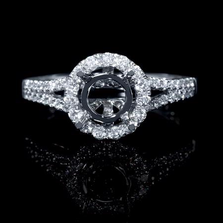 .44ct Diamond 18k White Gold Engagement Ring Setting