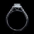 .52ct Diamond 18k White Gold Halo Engagement Ring Setting