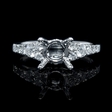 .41ct Diamond 18k White Gold Engagement Ring Setting