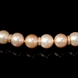 3.60ct Diamond Pink Freshwater Pearl Antique Style 14k Rose Gold Necklace